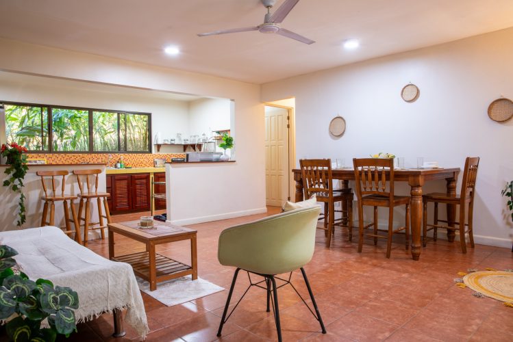 Vista de toda la sala y cocina