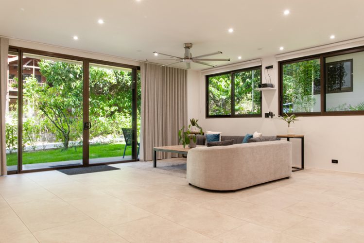 Spacious open concept living room